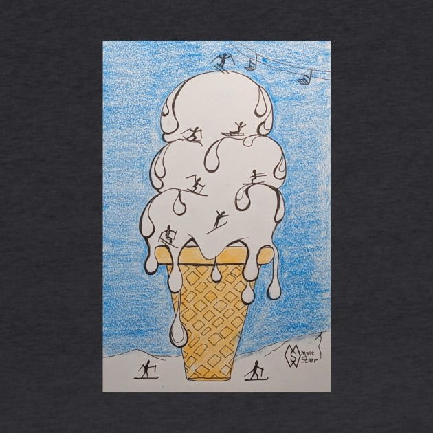 Mammoth ice cream cone ski resort by Matt Starr Fine Art